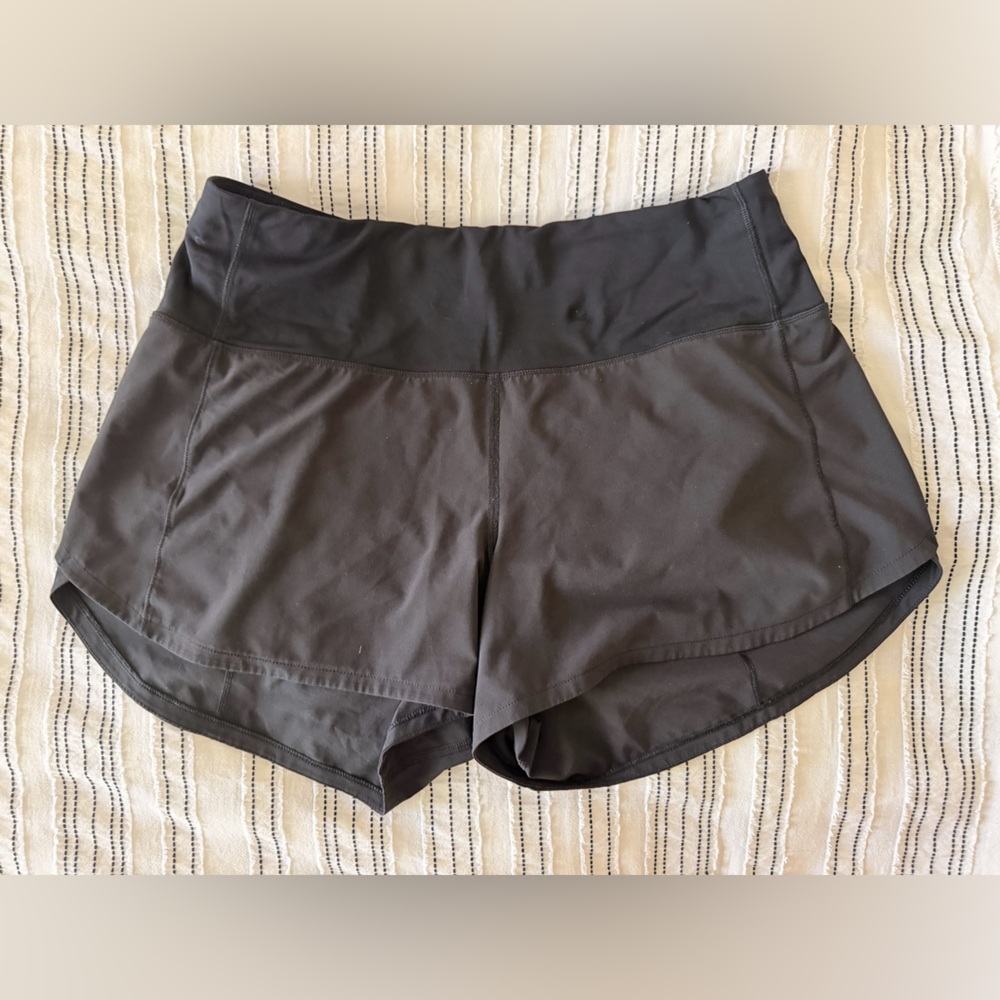 Lululemon Speed Up High Rise Short 4” Black Size 8